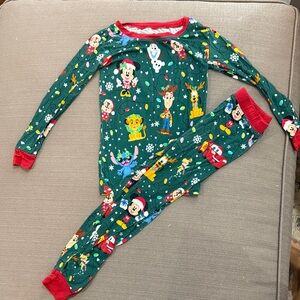 Little Sleepies Disney bamboo pajamas - Green and Red 3t